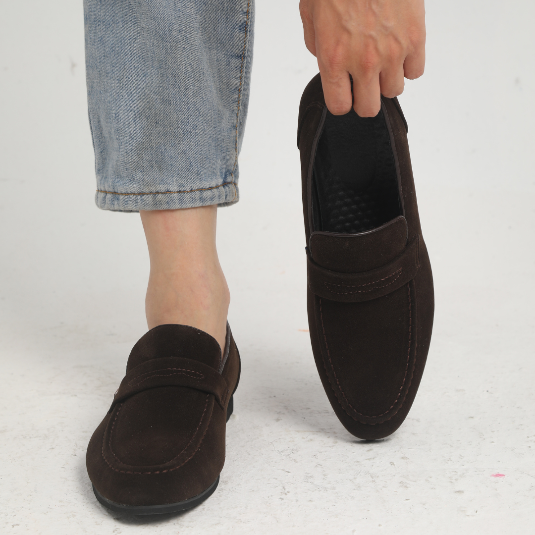 Modaura™ | Suede Strap Loafers